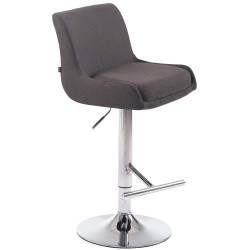 Tabouret de bar Club en tissu gris foncé
