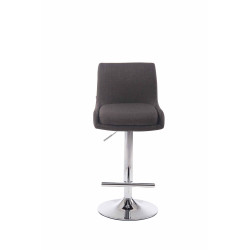 Tabouret de bar Club en tissu gris foncé