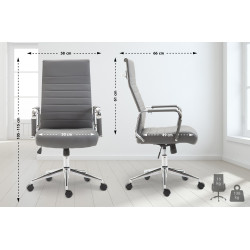 Chaise de bureau Columbus gris