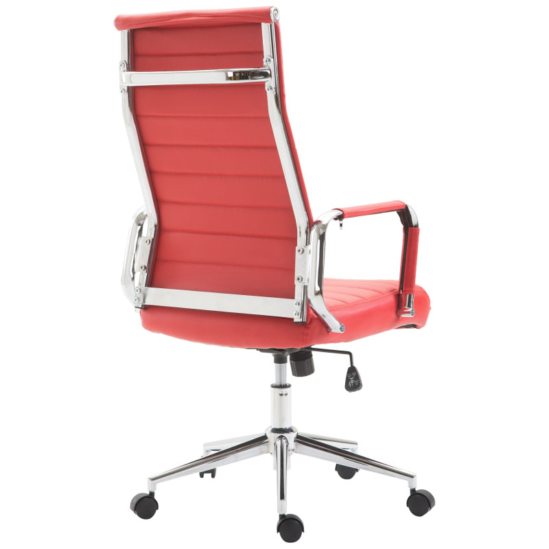 Chaise de bureau Columbus rouge