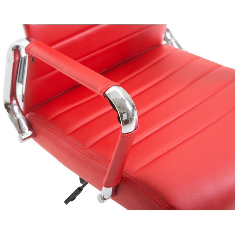 Chaise de bureau Columbus rouge