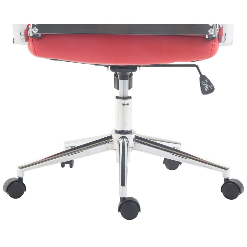 Chaise de bureau Columbus rouge