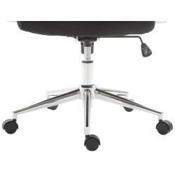 Chaise de bureau Columbus en tissu noir