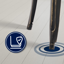 Juego de 2 taburetes de bar Joshua, negro y dorado