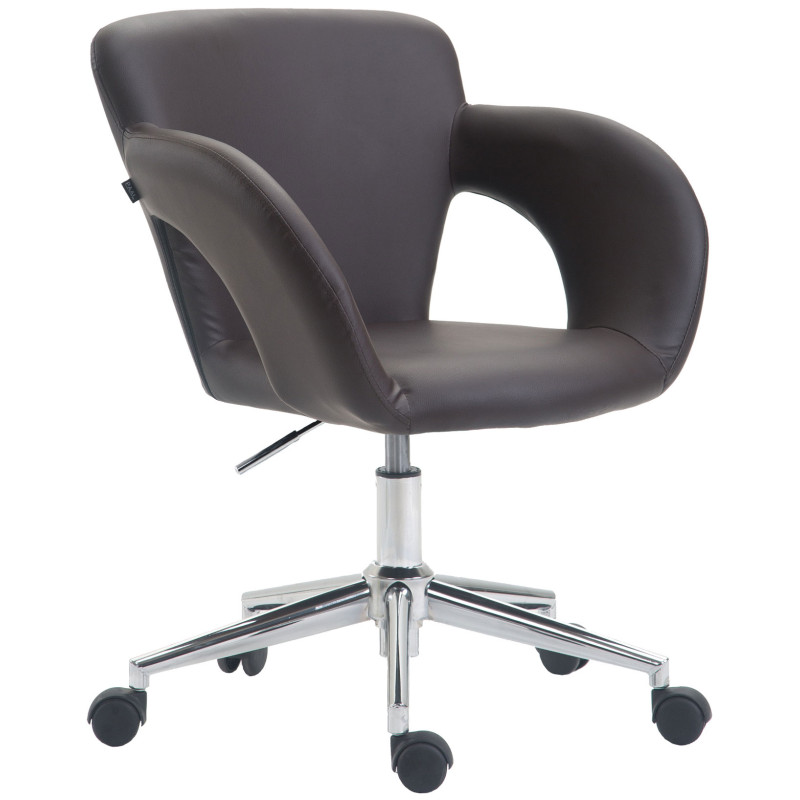 Chaise de bureau Edison brun
