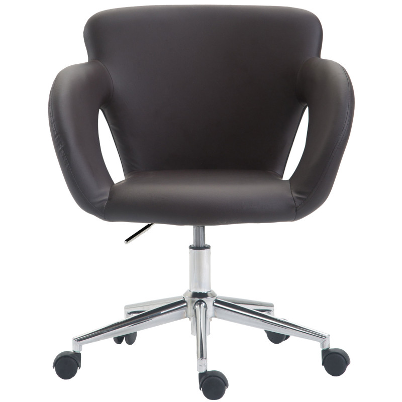 Chaise de bureau Edison brun