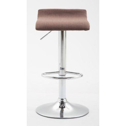 Conjunto de 2 banquetas de bar Dyn V2 em tecido marrom C