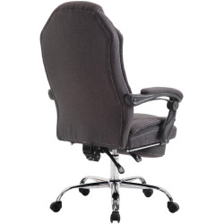 Chaise de bureau en tissu Castle gris foncé