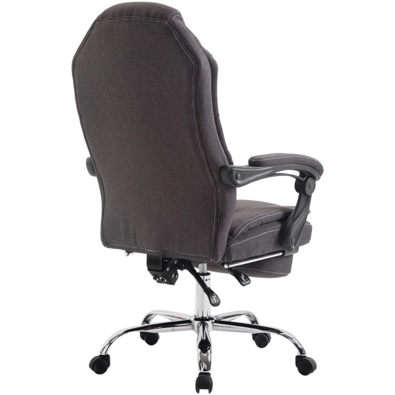 Chaise de bureau en tissu Castle gris foncé
