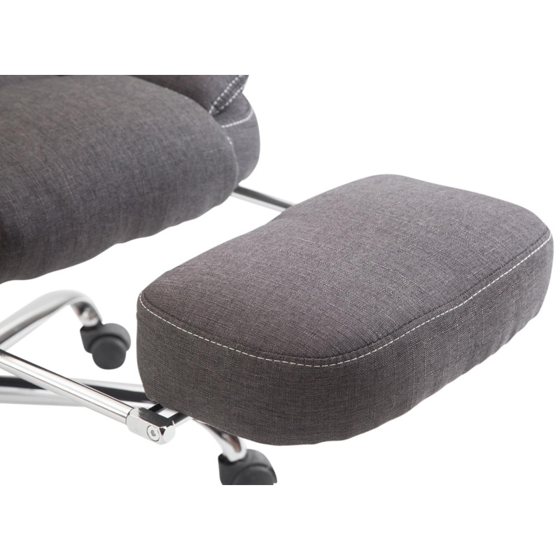 Chaise de bureau en tissu Castle gris foncé