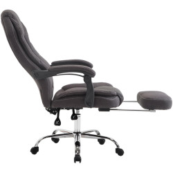 Chaise de bureau en tissu Castle gris foncé