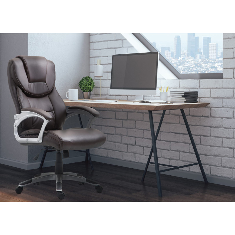 Chaise de bureau Texas V2 brun