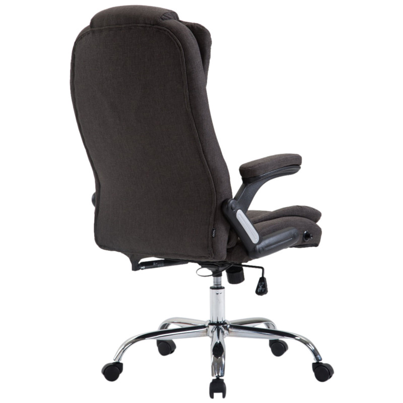 Chaise de bureau Thor en tissu gris foncé