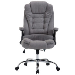 Chaise de bureau Thor en tissu gris