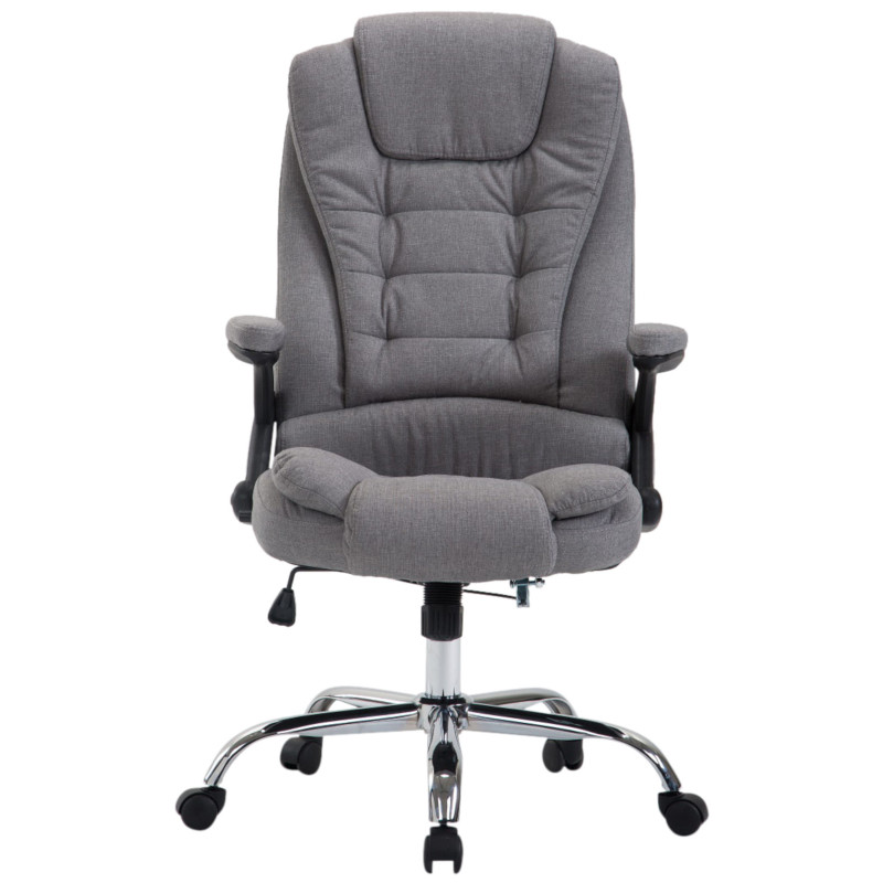 Chaise de bureau Thor en tissu gris