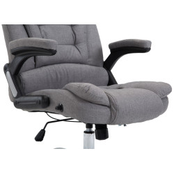 Chaise de bureau Thor en tissu gris