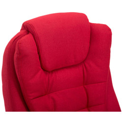 Chaise de bureau Thor en tissu rouge