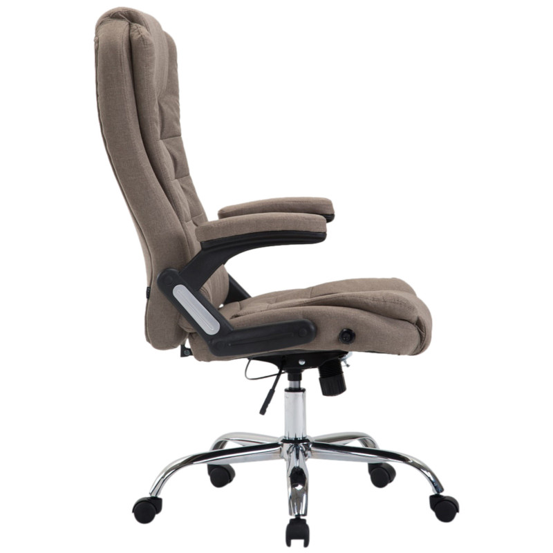 Chaise de bureau Thor en tissu taupe