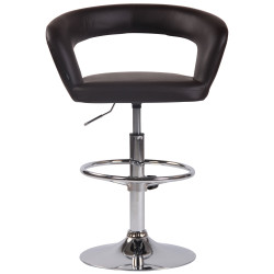 Sgabello da bar Jaen, similpelle marrone