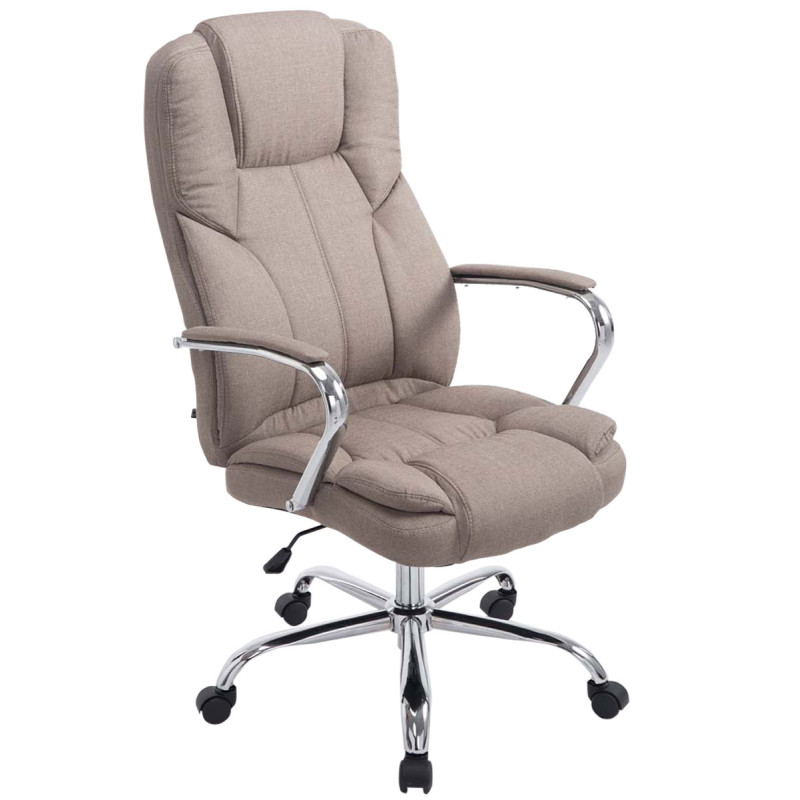 Chaise de bureau BIG Xanthos tissu V2 taupe
