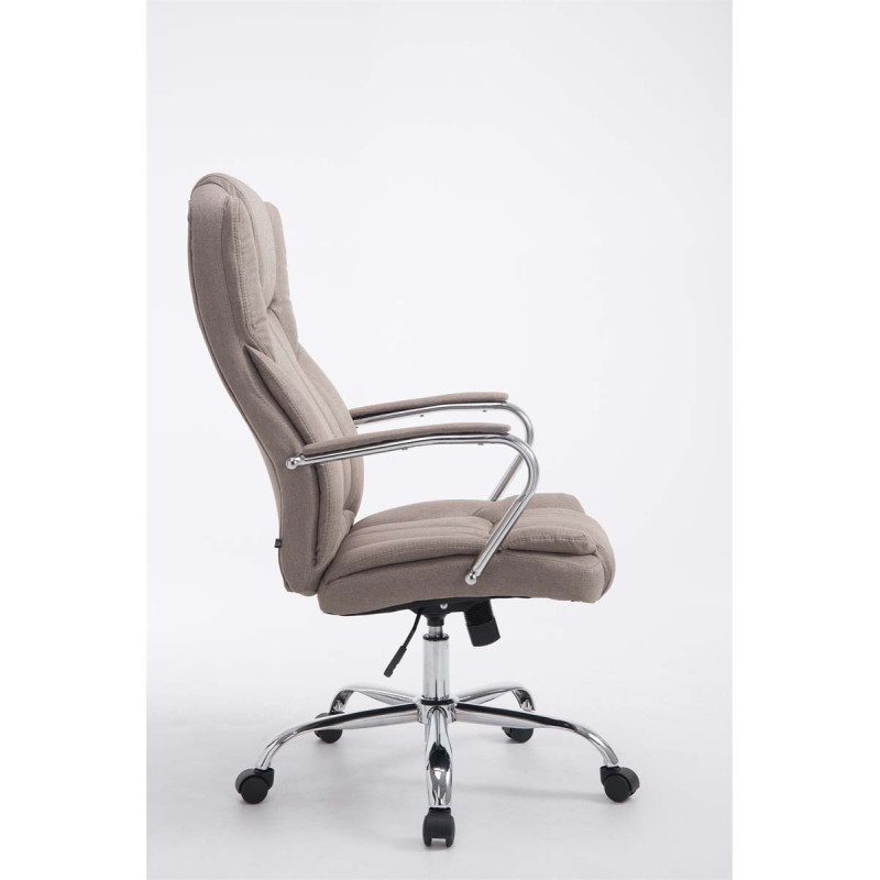 Chaise de bureau BIG Xanthos tissu V2 taupe