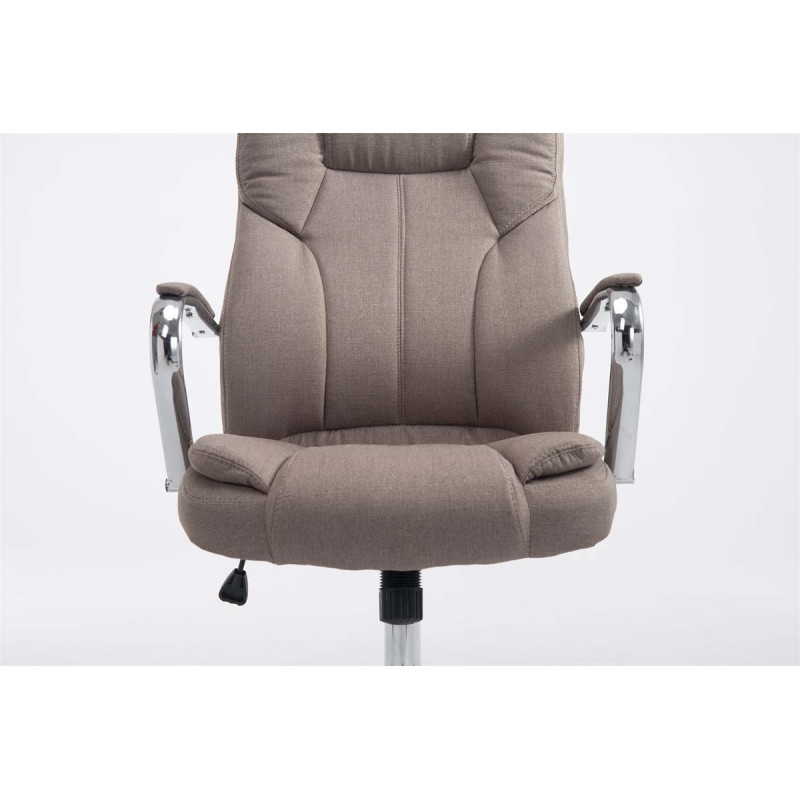 Chaise de bureau BIG Xanthos tissu V2 taupe