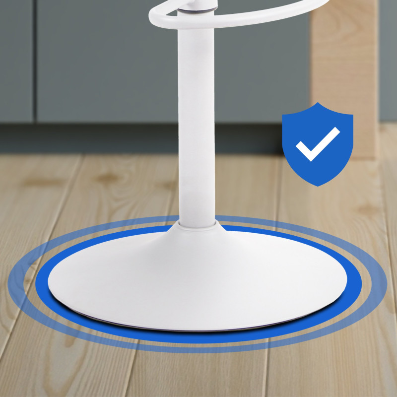 Tabouret de bar blanc Aveiro