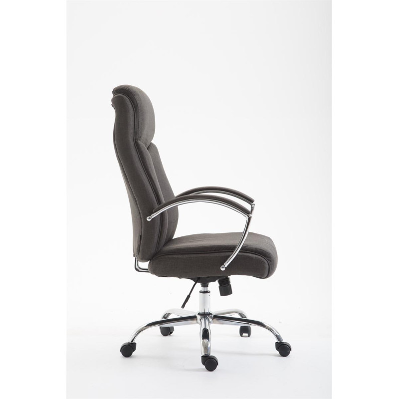 Chaise de bureau en tissu vaudois gris foncé