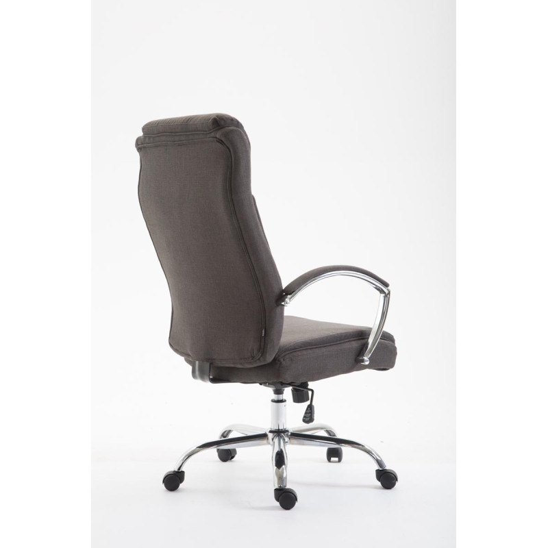 Chaise de bureau en tissu vaudois gris foncé