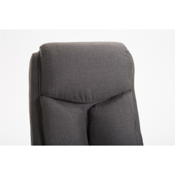 Chaise de bureau en tissu vaudois gris foncé