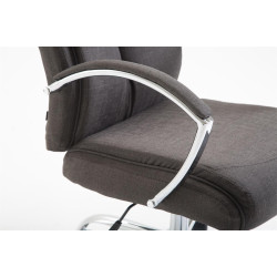 Chaise de bureau en tissu vaudois gris foncé