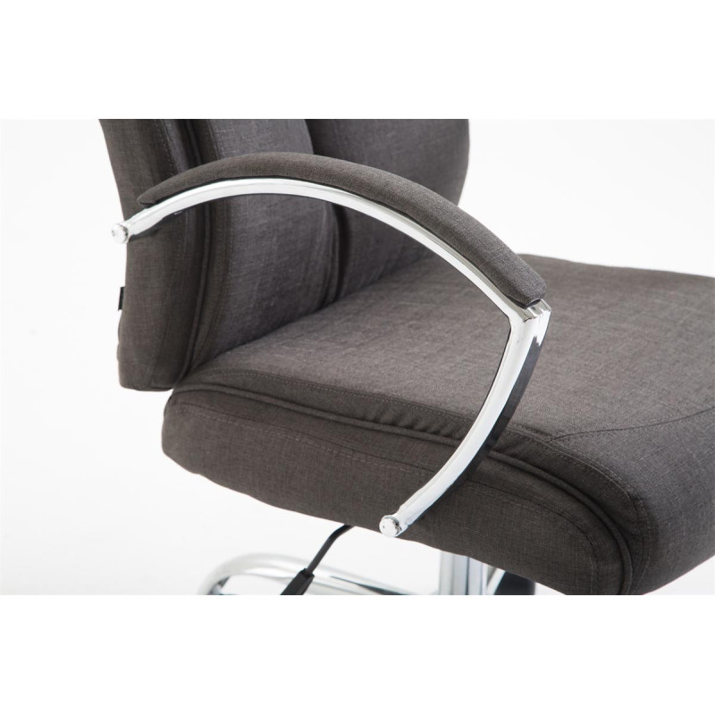 Chaise de bureau en tissu vaudois gris foncé
