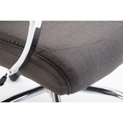Chaise de bureau en tissu vaudois gris foncé