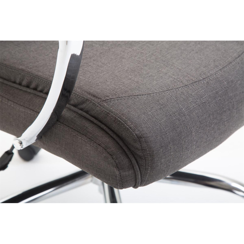 Chaise de bureau en tissu vaudois gris foncé