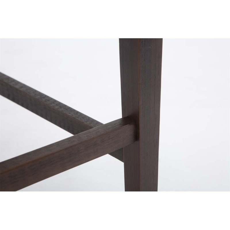 Ensemble de 2 tabourets de bar Louise, tissu marron antique