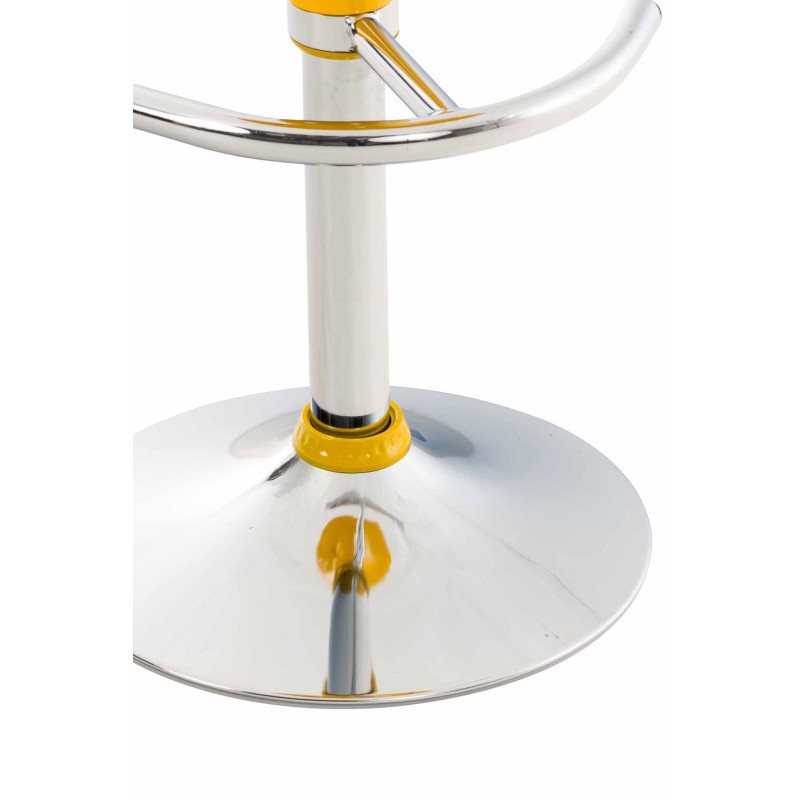 Ensemble de 2 tabourets de bar jaune selle