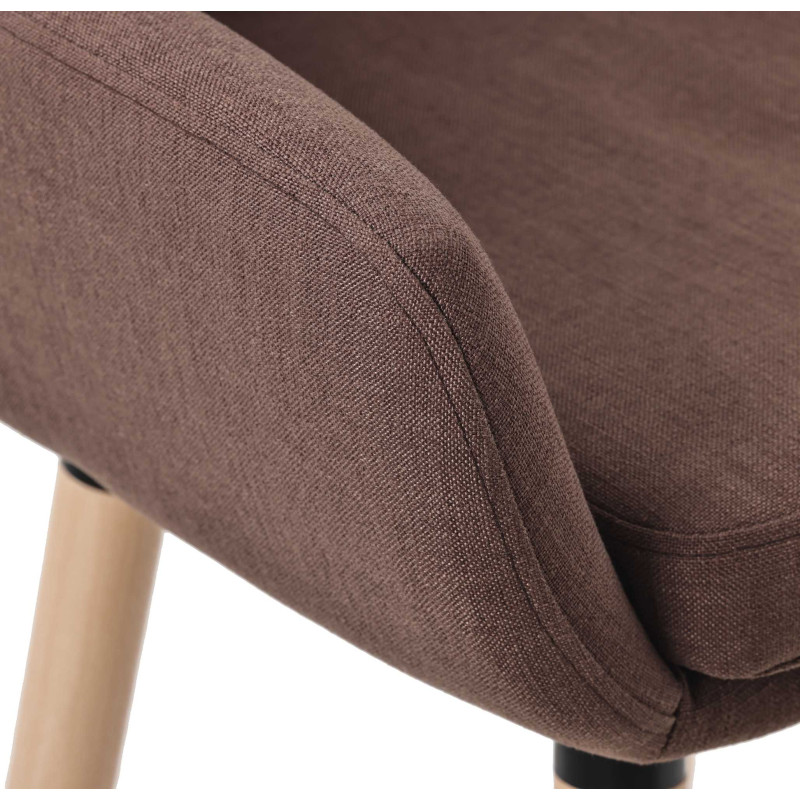 Lot de 2 tabourets de bar Grant tissu café