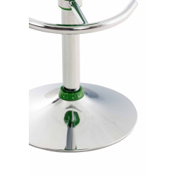 Conjunto de 2 banquetas de bar verde-sela