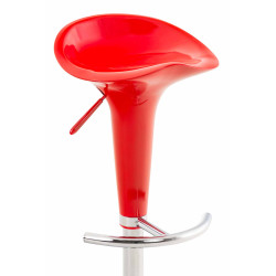 Set di 2 sgabelli da bar Saddle rosso