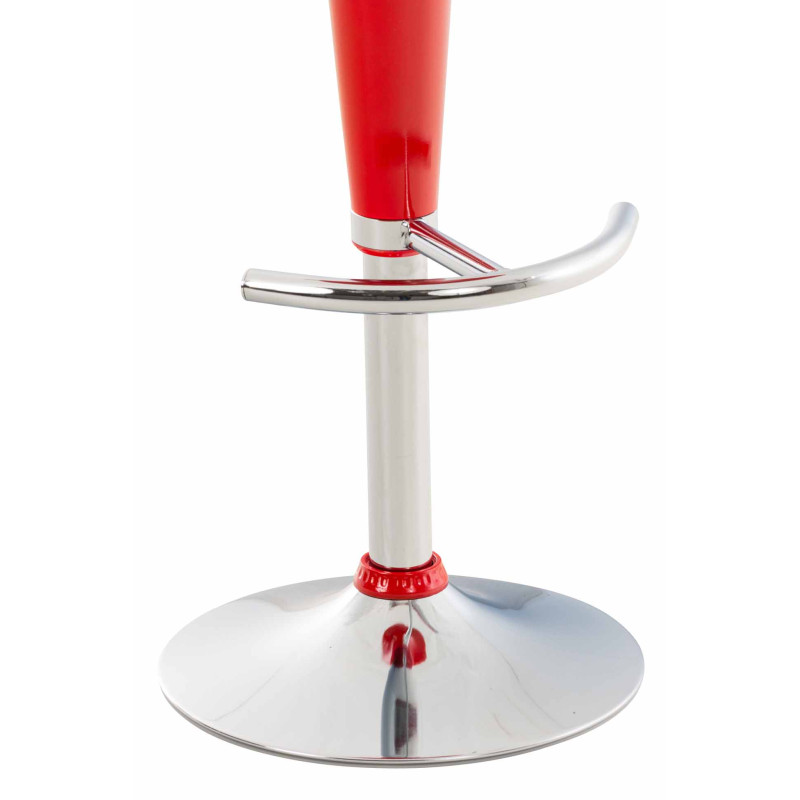 Set di 2 sgabelli da bar Saddle rosso