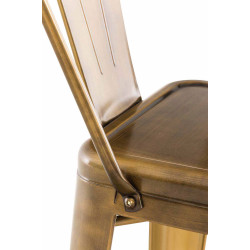 Ensemble de 4 tabourets de bar Aiden dorés