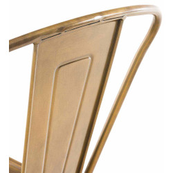 Ensemble de 4 tabourets de bar Aiden dorés