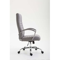 Chaise de bureau en tissu Valais gris