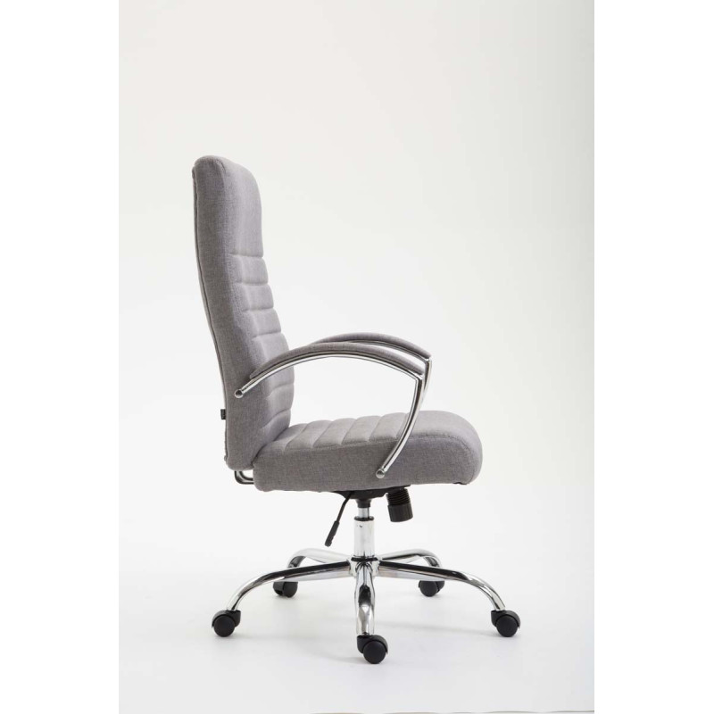 Chaise de bureau en tissu Valais gris