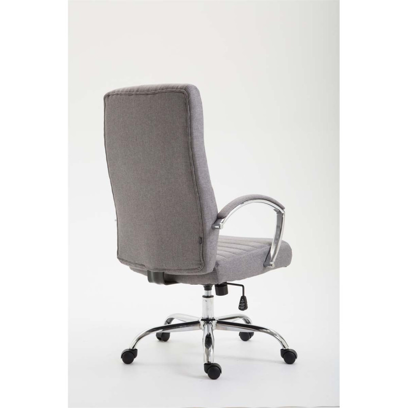 Chaise de bureau en tissu Valais gris