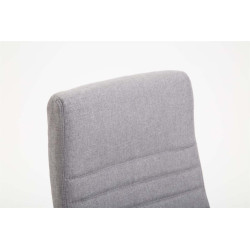 Chaise de bureau en tissu Valais gris