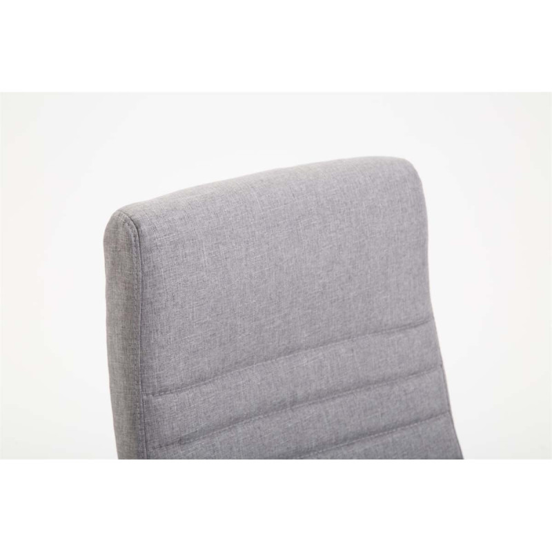 Chaise de bureau en tissu Valais gris