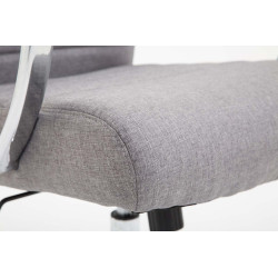 Chaise de bureau en tissu Valais gris