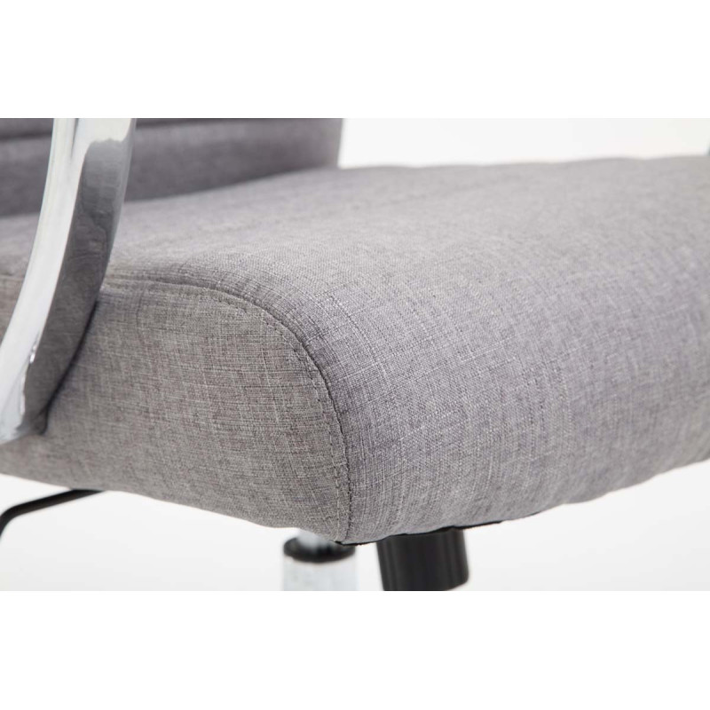 Chaise de bureau en tissu Valais gris