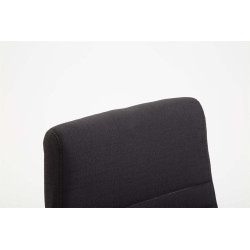 Chaise de bureau en tissu Valais noir
